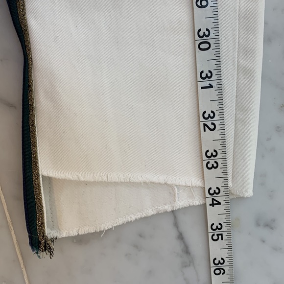 Pam & Gela ribbon embellished white jeans. - Picture 9 of 12